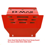 Steel Red Bash Plate Front Sump Guard for Isuzu D-MAX MUX