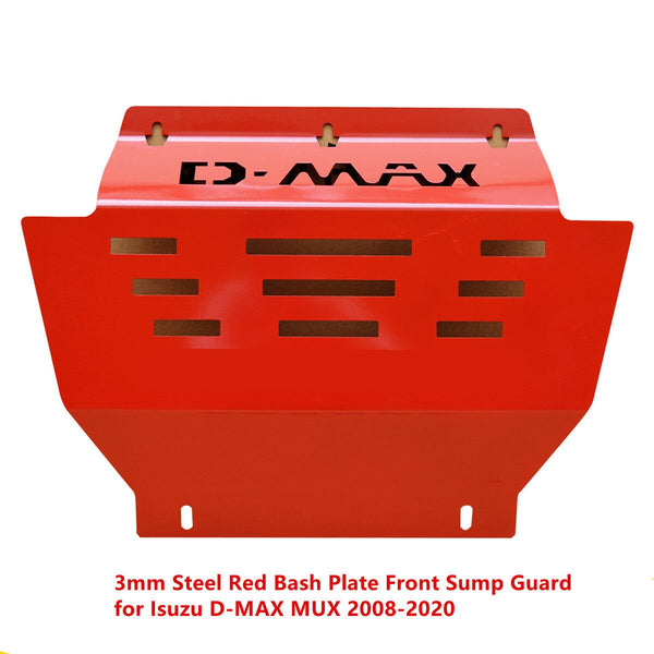 Steel Red Bash Plate Front Sump Guard for Isuzu D-MAX MUX