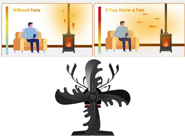 Heat Powered Fireplace Stove