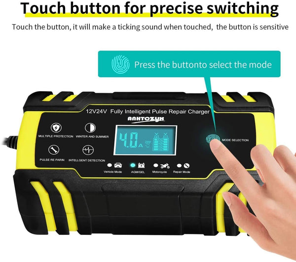 Smart 12V/24V Car Battery Charger