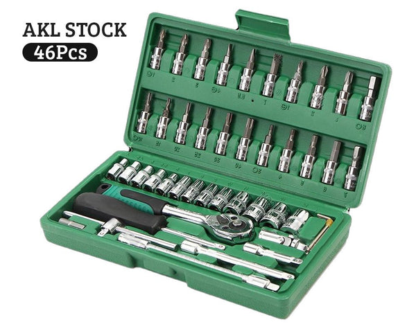 1/4 Inch Wrench Sockets Set 46 PCS, 1/4" Wrench Socket Set