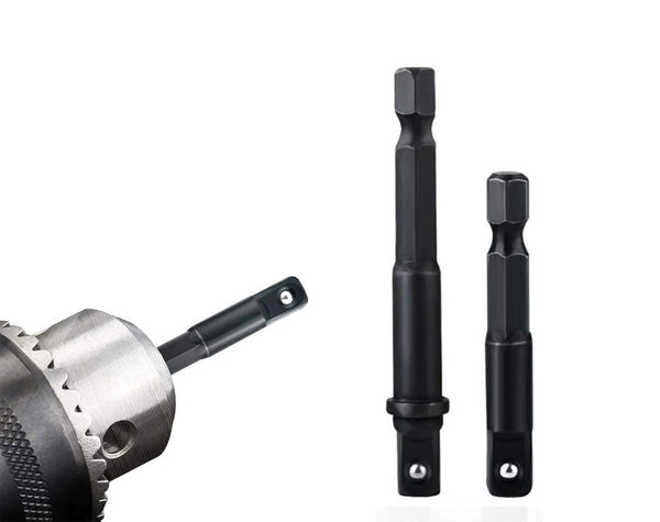 12Pc Drill Socket Adapter Set Impact Nut Driver Hex Extension Bit 1/4" 3/8" 1/2"