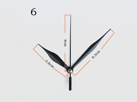 Quartz Clock Movement Mechanism Parts,#6 - Black