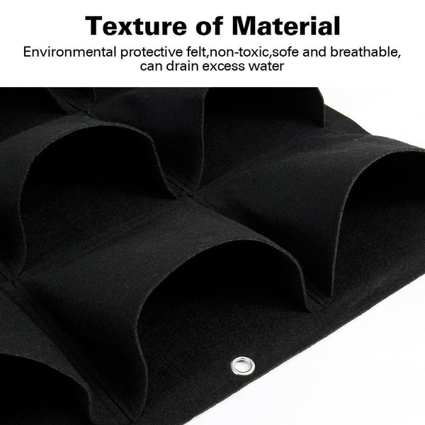 36 Pocket Outdoor Vertical Garden Wall Planting Hanging Bag