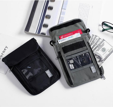 Travel Body Wallet Passport Neck Shoulder Document Bag Case