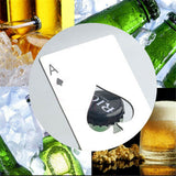 Poker Card Beer Wine Bottle Opener Stainless Steel