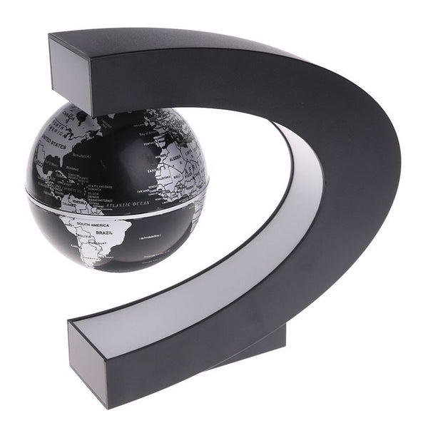 LED C Shape World Map Night Light Magnetic Floating Globe