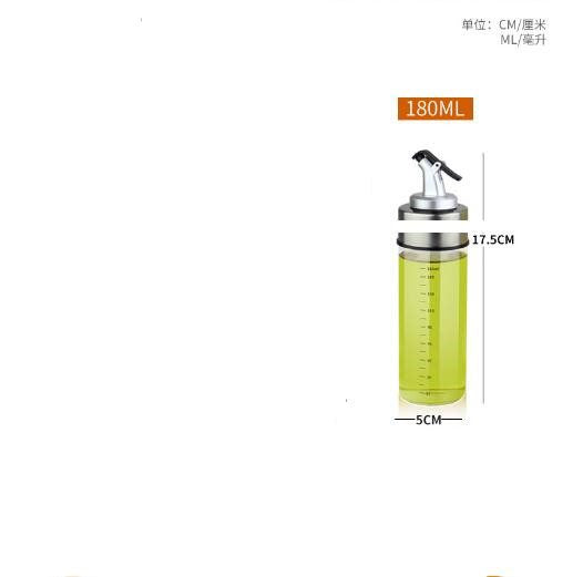 180ml Glass Olive Oil Vinegar Dispenser Pourer Seasoning Bottle