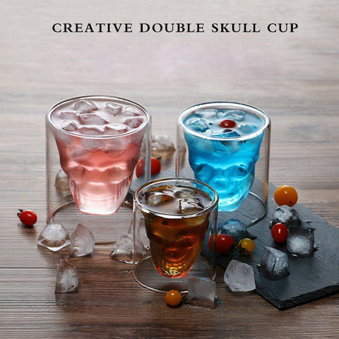 Creative Crystal Skull Head Vodka Whiskey Glass Cup