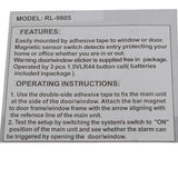 WIRELESS Home Window Door Burglar ALARM