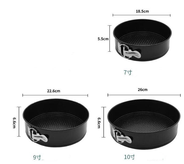 4pcs Springform Non-stick Round Detachable Cake Bakeware