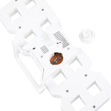 Modern Digital 3D White USB Powered LED Wall Clock