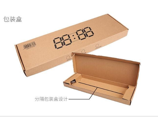 Modern Digital 3D White USB Powered LED Wall Clock