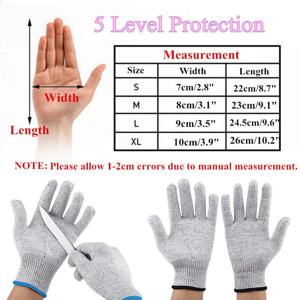 Cut Resistant Gloves Anti-Cutting Food Grade Kitchen