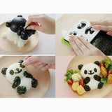 Creative Panda Rice Mold 4pcs Sushi Maker Seaweed Cutter