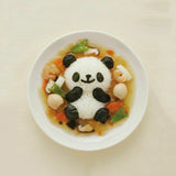 Creative Panda Rice Mold 4pcs Sushi Maker Seaweed Cutter