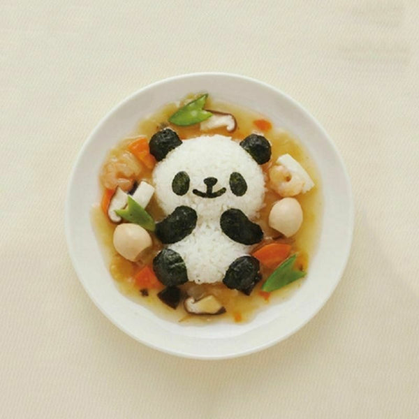 Creative Panda Rice Mold 4pcs Sushi Maker Seaweed Cutter
