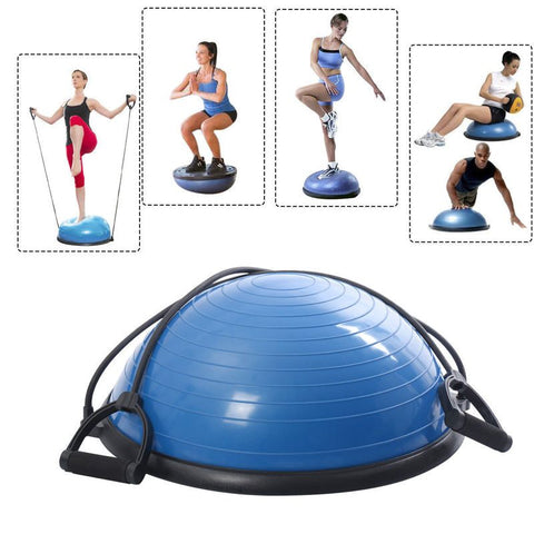 Yoga Balance Trainer Ball with Resistance Bands