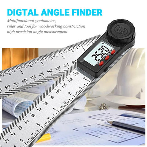 2 in 1 Electronic Digital Angle Finder Ruler