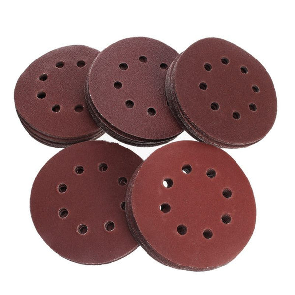 100pcs 125mm 5" Sanding Discs
