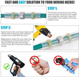 250pcs Solder Seal Sleeve Heat Shrink Butt Wire Connectors Terminals
