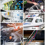 250pcs Solder Seal Sleeve Heat Shrink Butt Wire Connectors Terminals