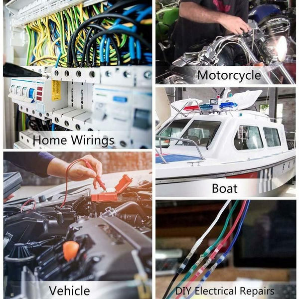 250pcs Solder Seal Sleeve Heat Shrink Butt Wire Connectors Terminals