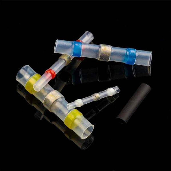 250pcs Solder Seal Sleeve Heat Shrink Butt Wire Connectors Terminals