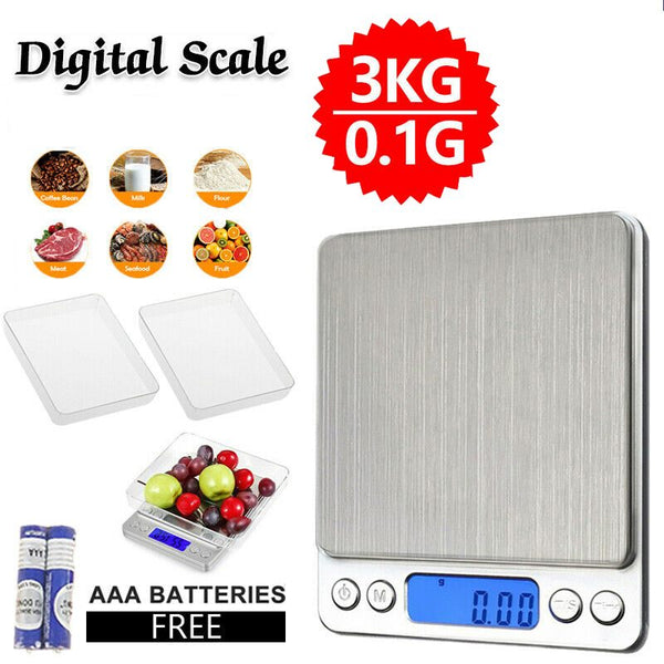 Jewellery Scales Kitchen Digital Scales 3kg/0.1g