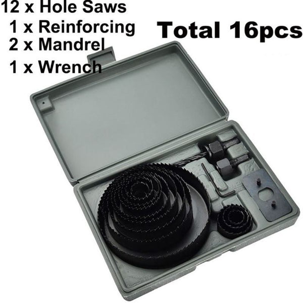 16pcs Hole Saw Kit
