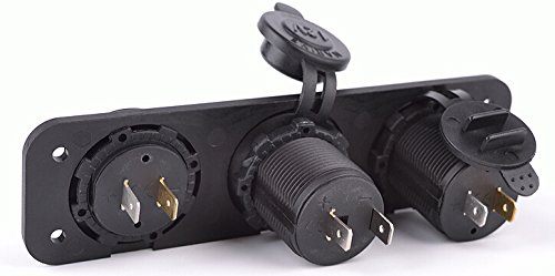 3 in 1 Car Dual USB Port Charger + Cigarette Lighter Socket + Digital Voltmeter