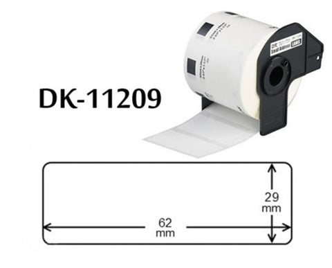 DK-11209 Brother Compatible Printing Label 62x29mm with Holder