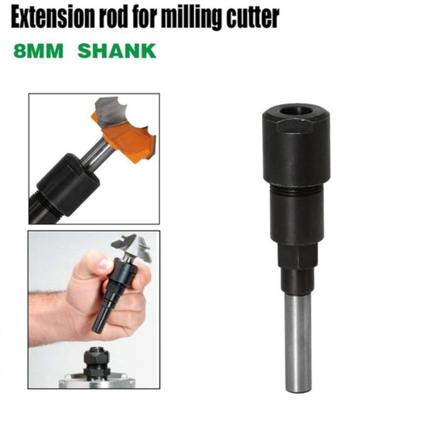 8mm Shank Router Bit Extension Chuck Collet Extension Rod