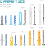 200pcs Self Drilling Anchor Screws Kit