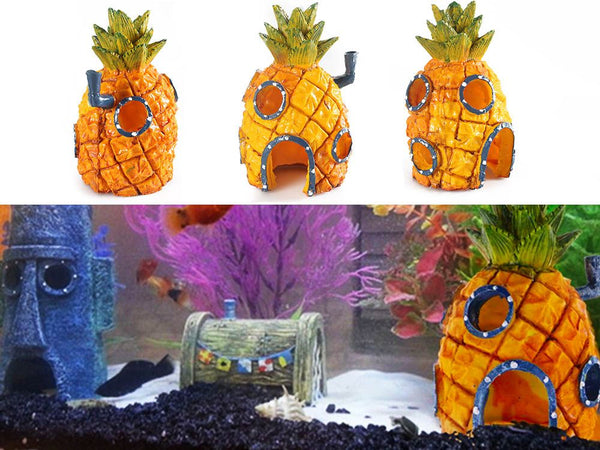 Fish Tank Ornament Aquarium Decoration - Pineapple House