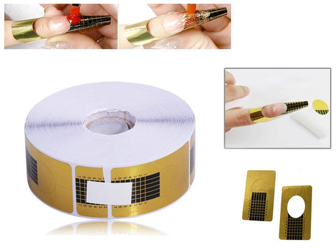 Nail Art Tip Extension Forms 500PCS French Acrylic UV GEL Kits