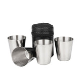 Wine Drinking Shot Glasses Cup Set w Travel Bag