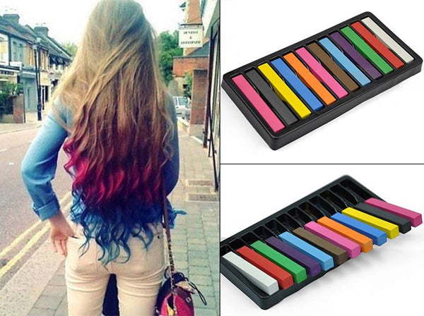 12 Colors Hair Dye Chalk Temporary Instant Hair Chalk