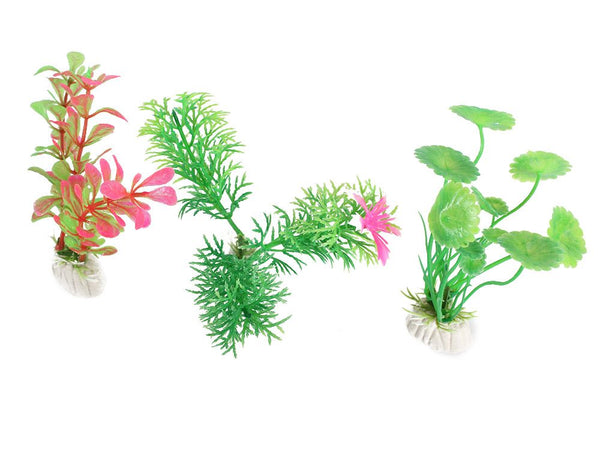 10 x Aquarium Artificial Plant Fish Tank Plant (Varied Styles)
