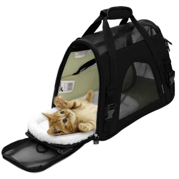 Pet Carrier + Fleece Mat