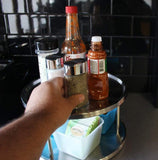 2pcs Lazy Susan Turntable Rotating Kitchen Organiser