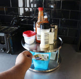 2pcs Lazy Susan Turntable Rotating Kitchen Organiser