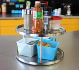 2pcs Lazy Susan Turntable Rotating Kitchen Organiser