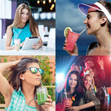 10pc Reusable Drinking stainless Steel Metal Straws