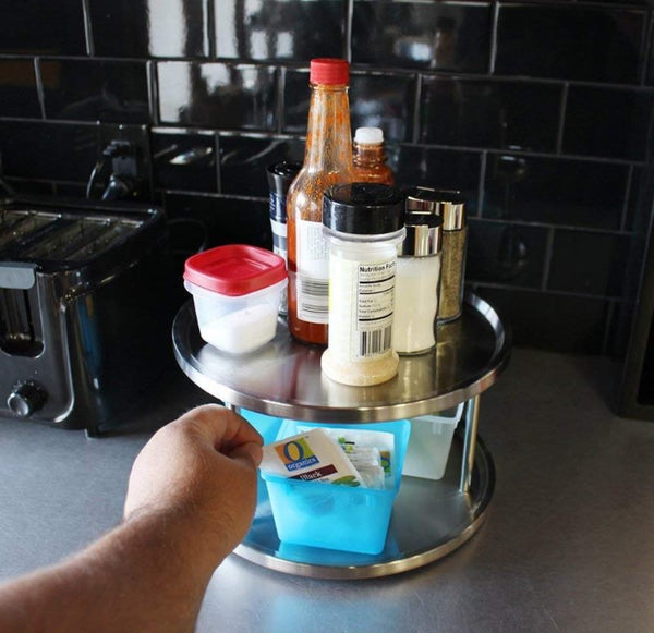 Lazy Susan Turntable Rotating Kitchen Organiser