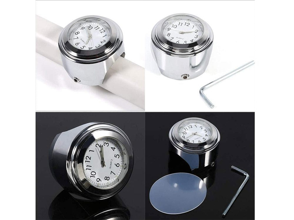 Motorcycle Handlebar Clock golly.co.nz