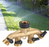 Brass 4 Way Garden Hose Tap