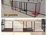 Dog Play Pen Pet Playpen - 6 Panels