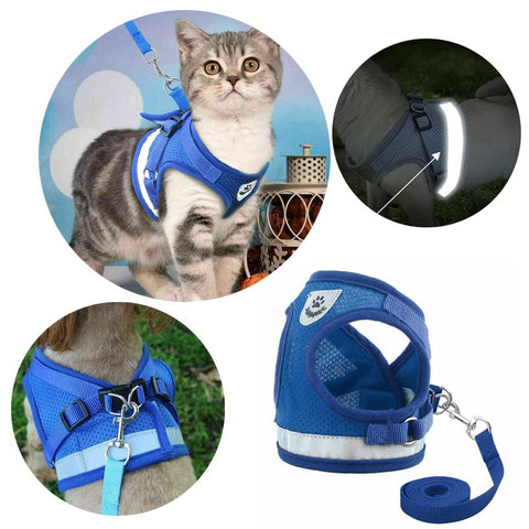 Cat Vest Harness Leash Set M