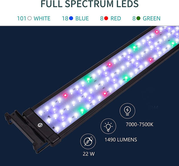 Fish Tank Light Aquarium Lights LED Size L